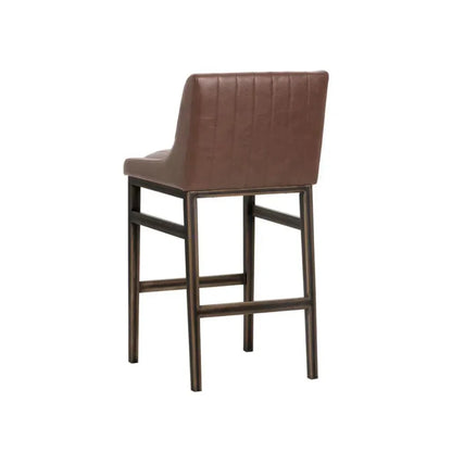 Halden Leather Urban Barstool - LOOMLAN - SUNPAN - Bar Stools