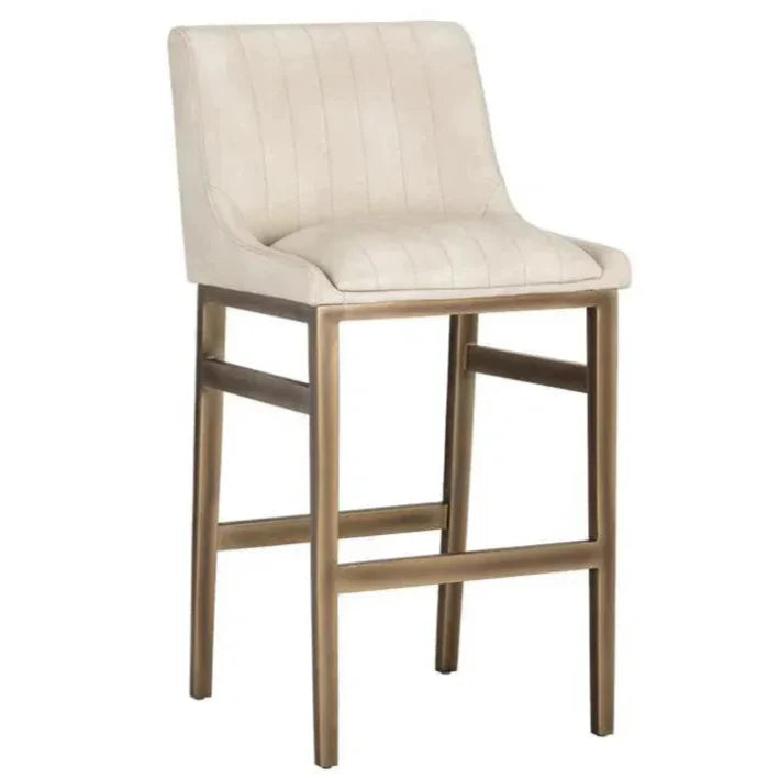 Halden Leather Urban Barstool - LOOMLAN - SUNPAN - Bar Stools