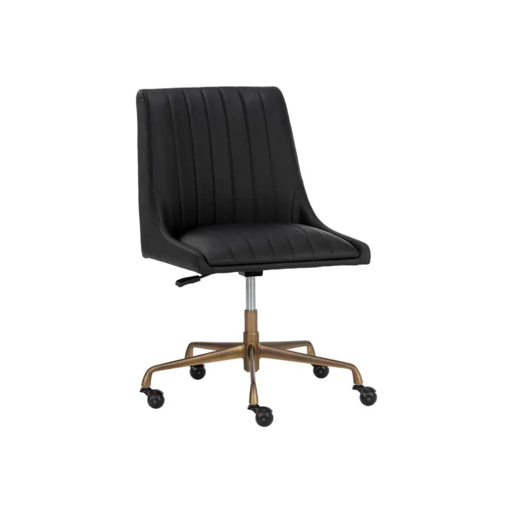 Halden UrbanOffice Chair-Office Chairs-SUNPAN-Vintage Black-LOOMLAN