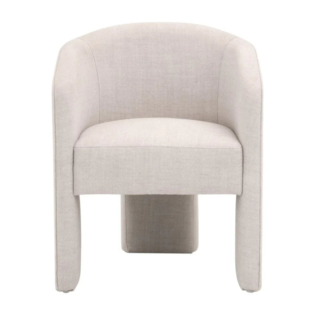 Hall Cream Fabric Arm Chair - LOOMLAN - Essentials For Living - Club Chairs