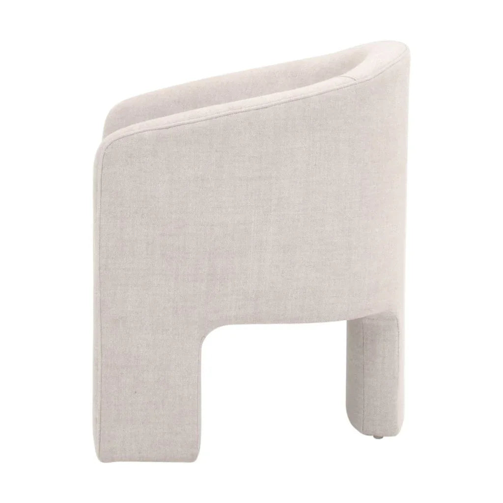 Hall Cream Fabric Arm Chair - LOOMLAN - Essentials For Living - Club Chairs