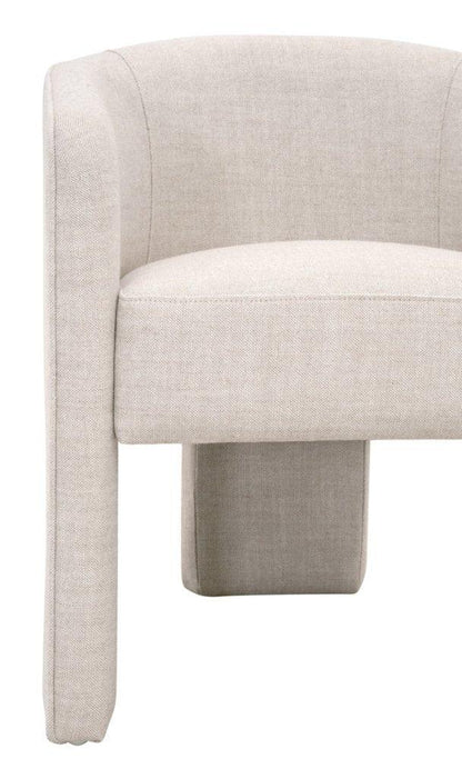 Hall Cream Fabric Arm Chair - LOOMLAN - Essentials For Living - Club Chairs