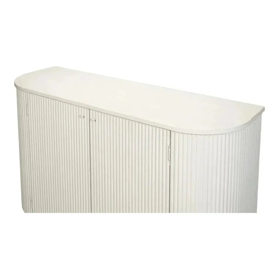 Halle Entrance Demilune Antique White Sideboard - LOOMLAN - Sarreid - Sideboards