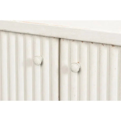 Halle Entrance Demilune Antique White Sideboard - LOOMLAN - Sarreid - Sideboards