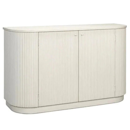 Halle Entrance Demilune Antique White Sideboard - LOOMLAN - Sarreid - Sideboards