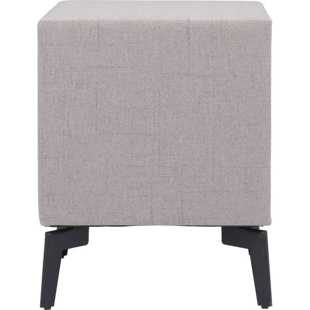 Halle Side Table Gray - LOOMLAN - Zuo Modern - Side Tables
