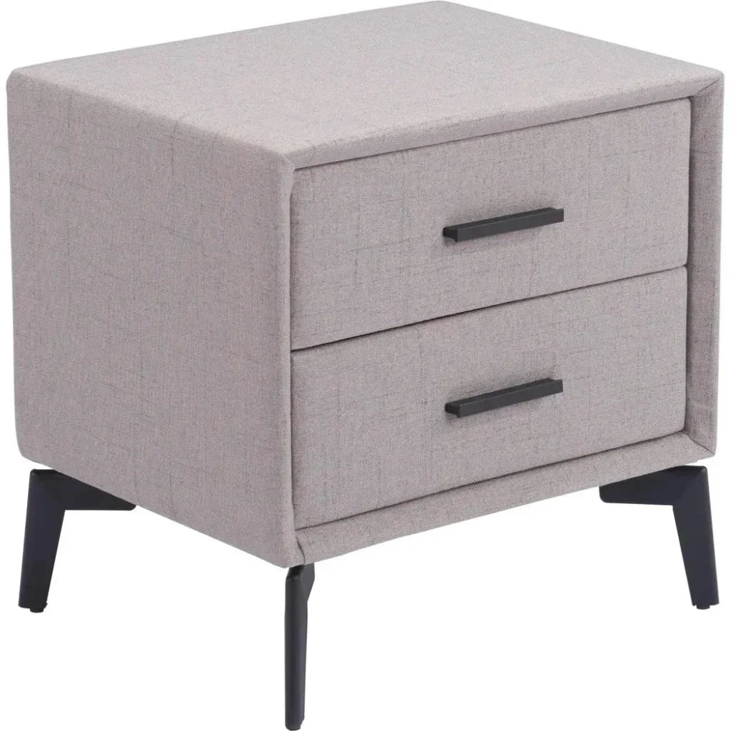Halle Side Table Gray - LOOMLAN - Zuo Modern - Side Tables