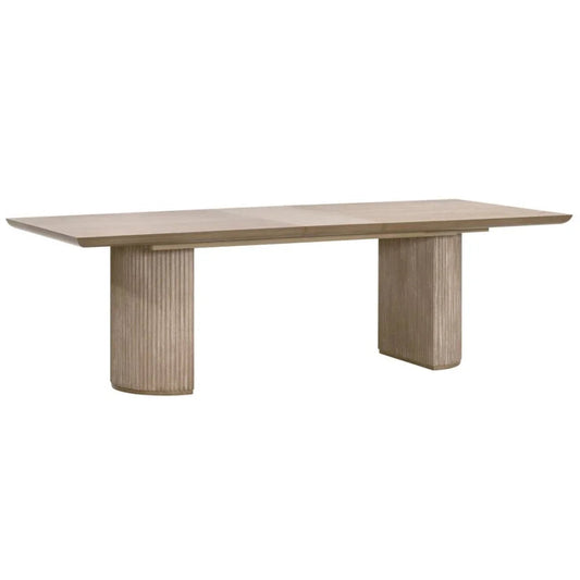 Halloway Extendable Wood Dining Table-Dining Tables-Essentials For Living-LOOMLAN