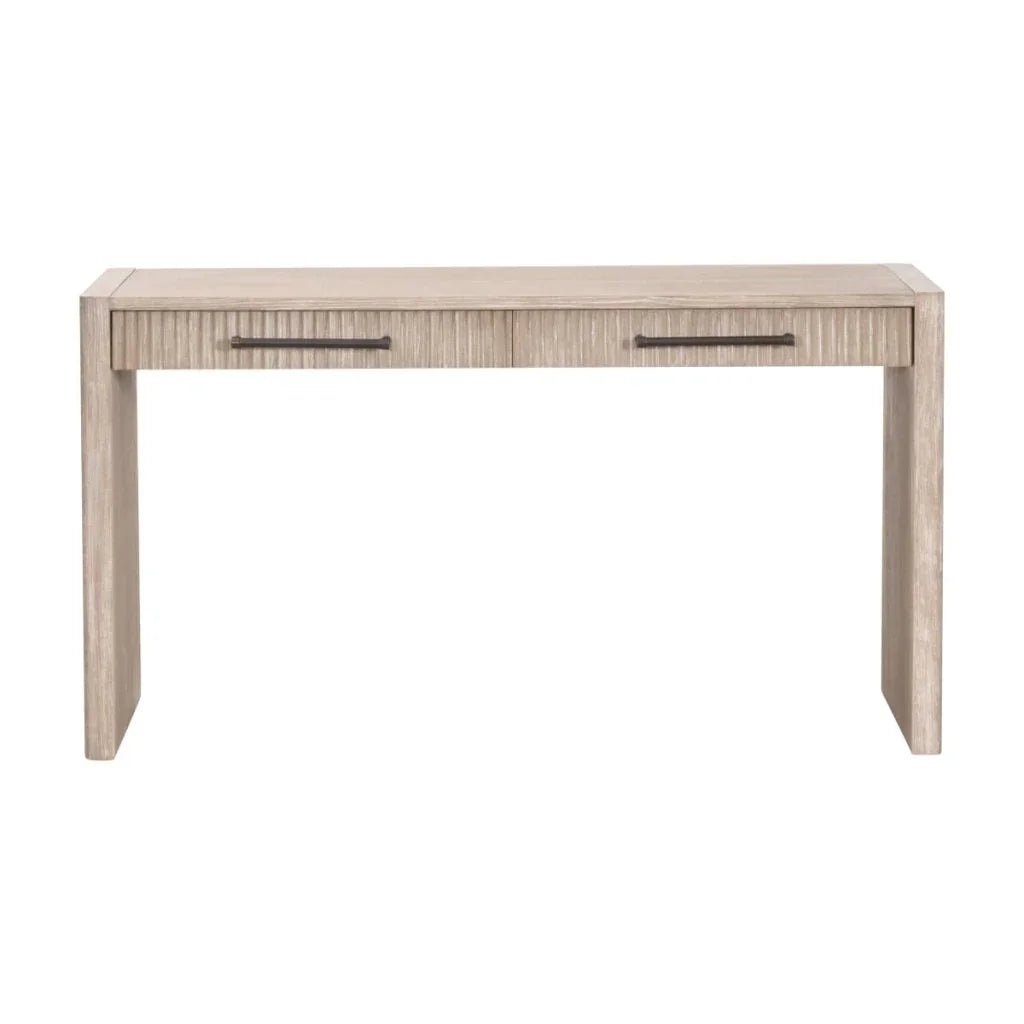 Halloway Two Drawer Wood Console Table - LOOMLAN - Essentials For Living - Console Tables
