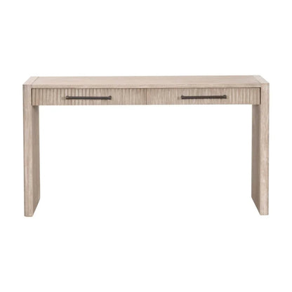 Halloway Two Drawer Wood Console Table - LOOMLAN - Essentials For Living - Console Tables