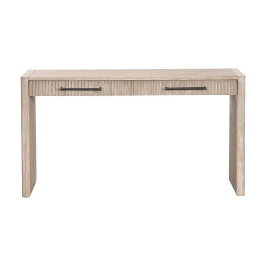 Halloway Two Drawer Wood Console Table - LOOMLAN - Essentials For Living - Console Tables