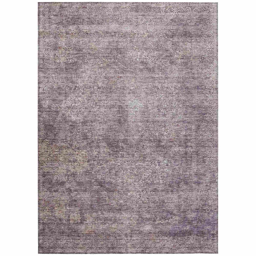 Halora Purple Washable Indoor - Outdoor Rug - LOOMLAN - LOOMLAN Rugs - Outdoor Rugs