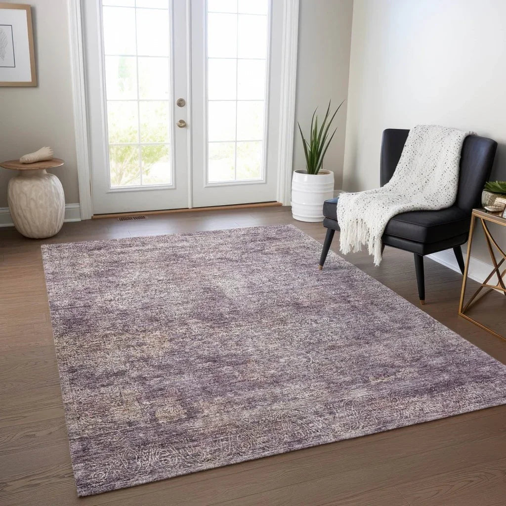 Halora Purple Washable Indoor - Outdoor Rug - LOOMLAN - LOOMLAN Rugs - Outdoor Rugs