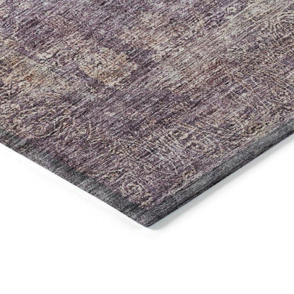 Halora Purple Washable Indoor - Outdoor Rug - LOOMLAN - LOOMLAN Rugs - Outdoor Rugs