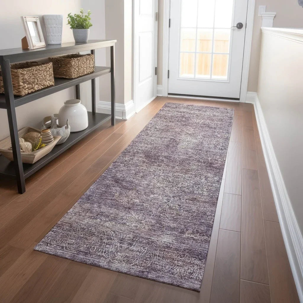 Halora Purple Washable Indoor - Outdoor Rug - LOOMLAN - LOOMLAN Rugs - Outdoor Rugs