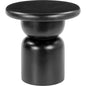 Hals Wood Black Round Side Table - LOOMLAN - Zuo Modern - Side Tables