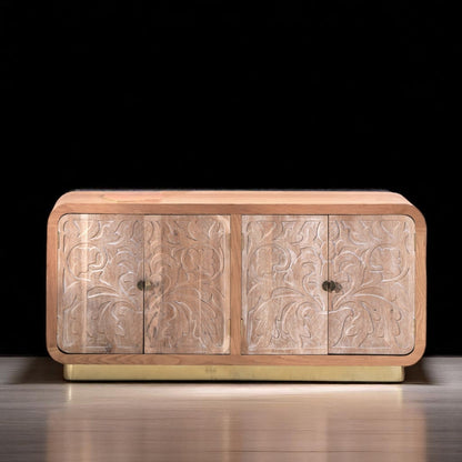 Halvindra Four Doors Wood Sideboard