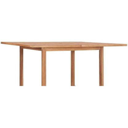 Hamilton Square Teak Outdoor Dining Table Umbrella Hole-Outdoor Dining Tables-HiTeak-LOOMLAN