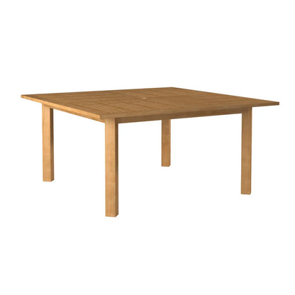 Hamilton Teak Patio Square Dining Set 7PC-Outdoor Dining Sets-HiTeak-LOOMLAN