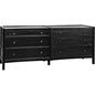 Hampton Six Drawers Wood Dresser
