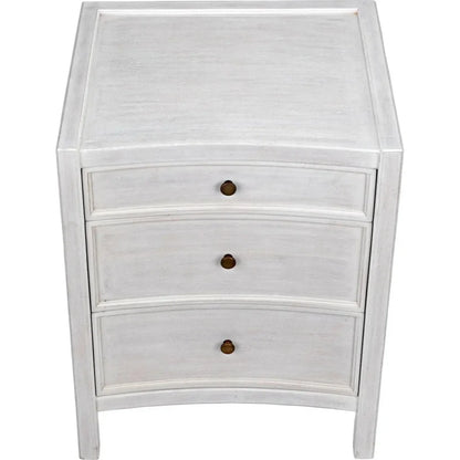 Hampton Three-Drawers Wood Night Stand