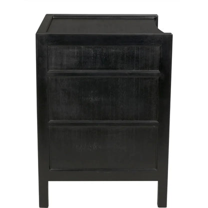 Hampton Three-Drawers Wood Night Stand