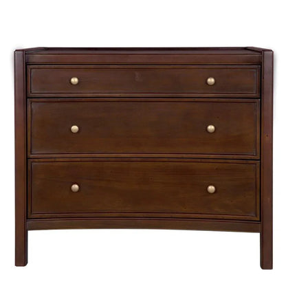 Hampton Three Drawers Wood Side Table