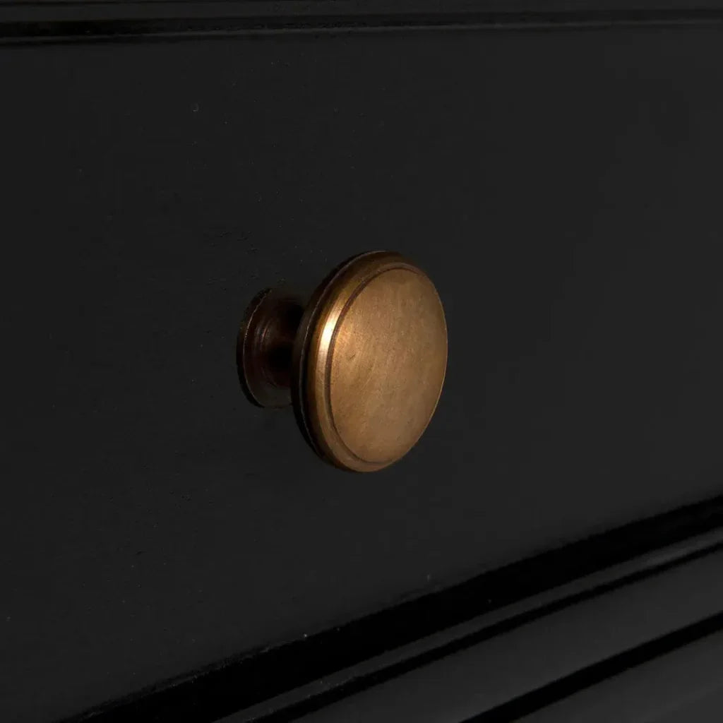 Hampton Three Drawers Wood Side Table