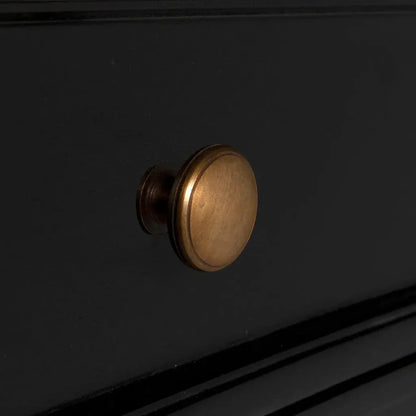 Hampton Three Drawers Wood Side Table