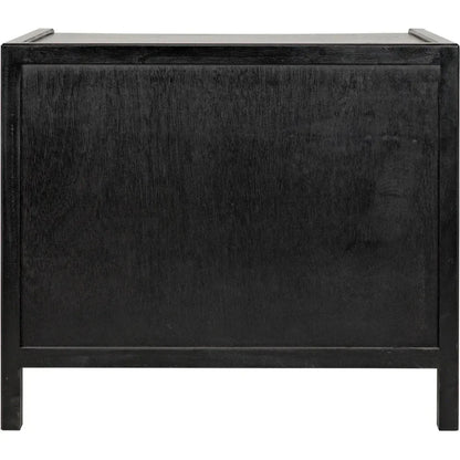 Hampton Three Drawers Wood Side Table