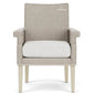 Hamptons Outdoor Furniture Wicker Dining Armchair-Outdoor Dining Chairs-Lloyd Flanders-LOOMLAN