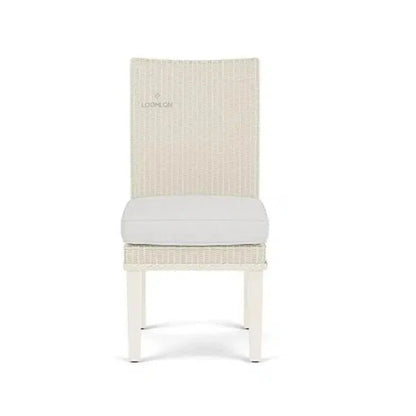 Hamptons Outdoor Furniture Wicker Dining Chair-Outdoor Dining Chairs-Lloyd Flanders-LOOMLAN
