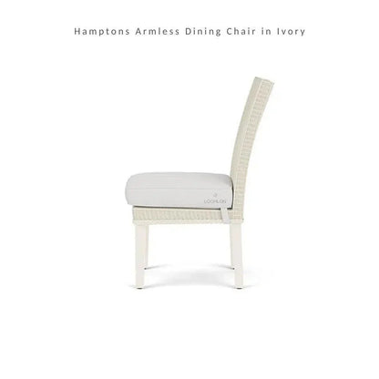 Hamptons Outdoor Furniture Wicker Dining Chair-Outdoor Dining Chairs-Lloyd Flanders-LOOMLAN