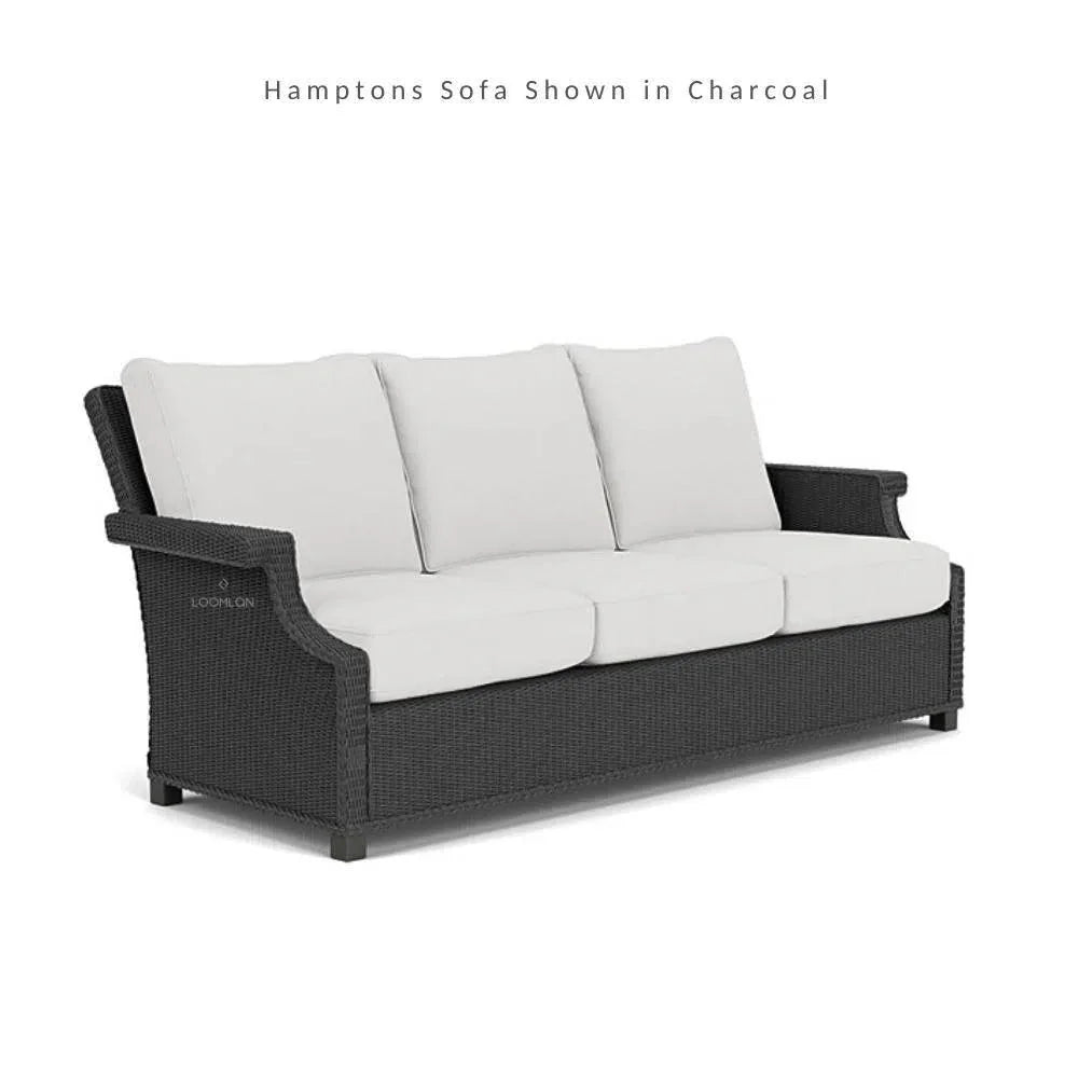 Hamptons Outdoor Wicker 3 Seater Sofa - LOOMLAN - Lloyd Flanders - Outdoor Sofas & Loveseats