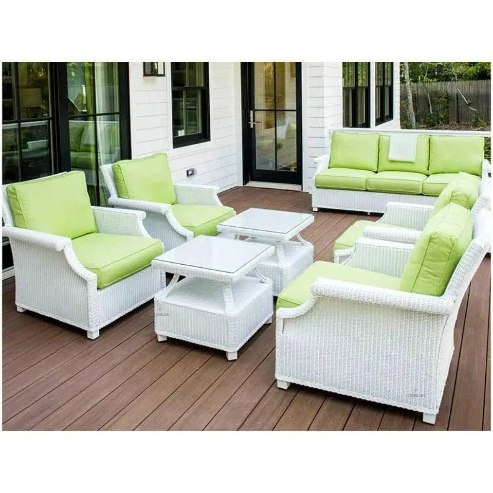Hamptons Outdoor Wicker 3 Seater Sofa - LOOMLAN - Lloyd Flanders - Outdoor Sofas & Loveseats