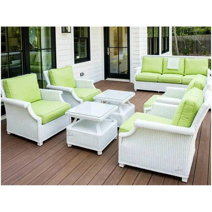 Hamptons Outdoor Wicker 3 Seater Sofa - LOOMLAN - Lloyd Flanders - Outdoor Sofas & Loveseats