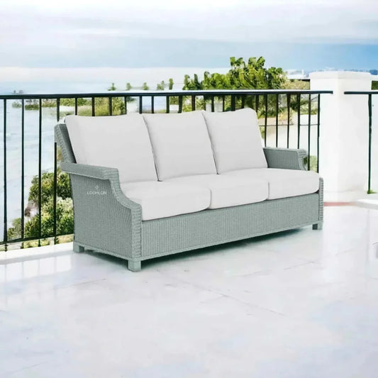 Hamptons Outdoor Wicker 3 Seater Sofa - LOOMLAN - Lloyd Flanders - Outdoor Sofas & Loveseats