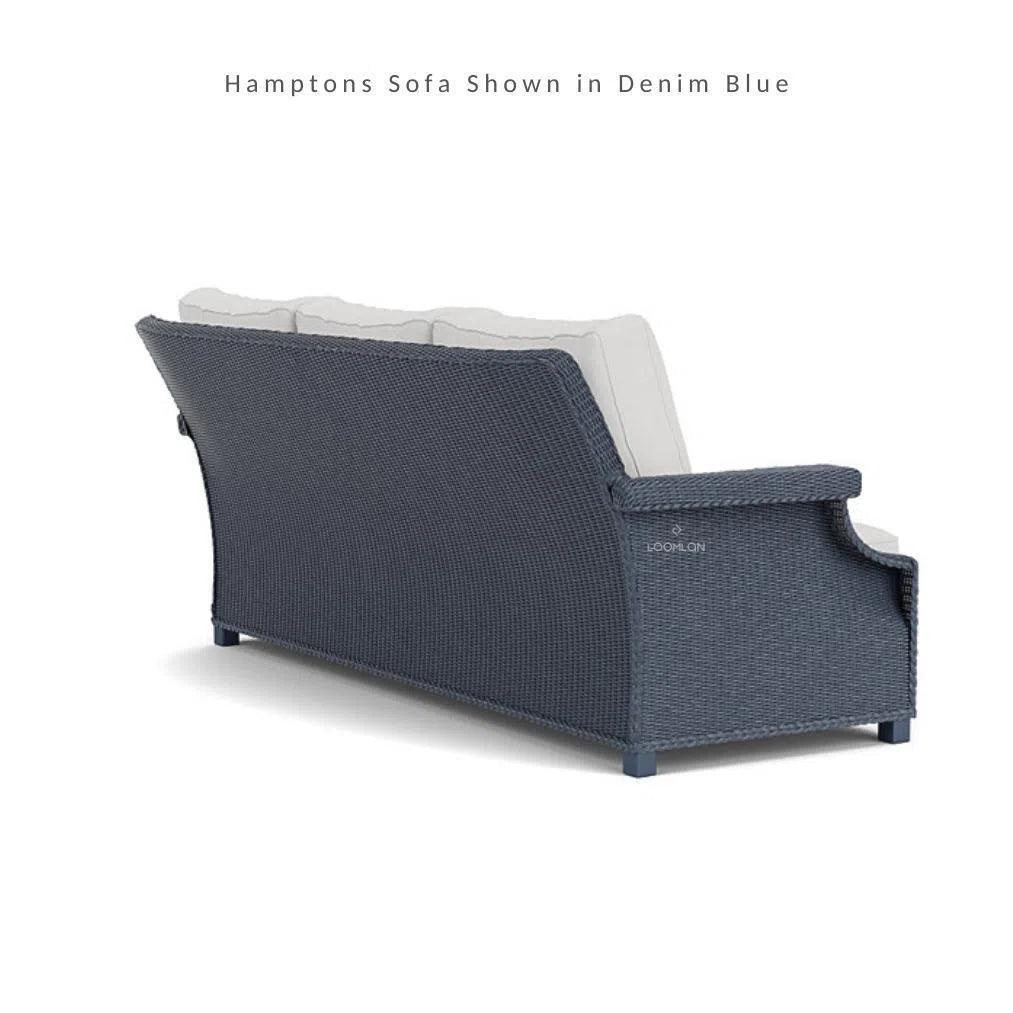 Hamptons Outdoor Wicker 3 Seater Sofa - LOOMLAN - Lloyd Flanders - Outdoor Sofas & Loveseats