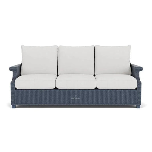 Hamptons Outdoor Wicker 3 Seater Sofa - LOOMLAN - Lloyd Flanders - Outdoor Sofas & Loveseats