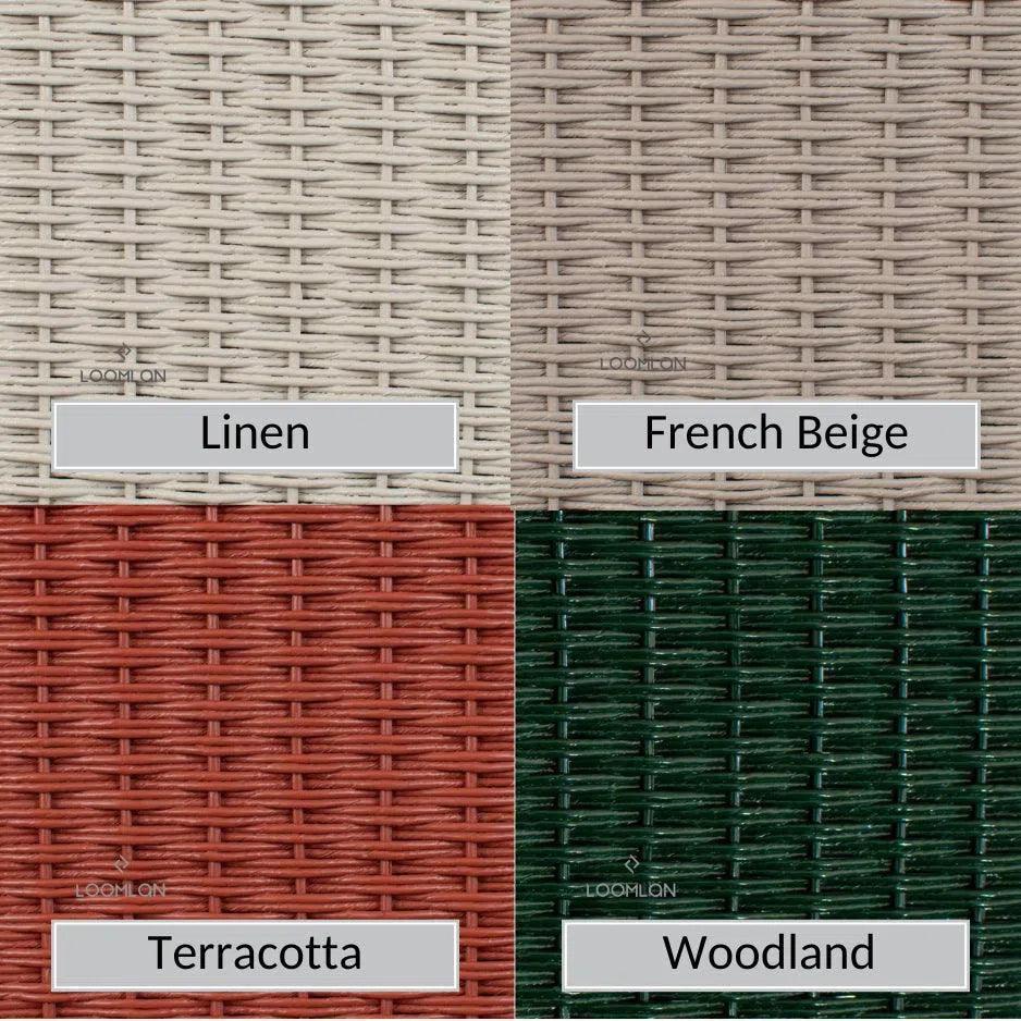 Hamptons Outdoor Wicker Sectional Coffee Table Set-Outdoor Lounge Sets-Lloyd Flanders-LOOMLAN