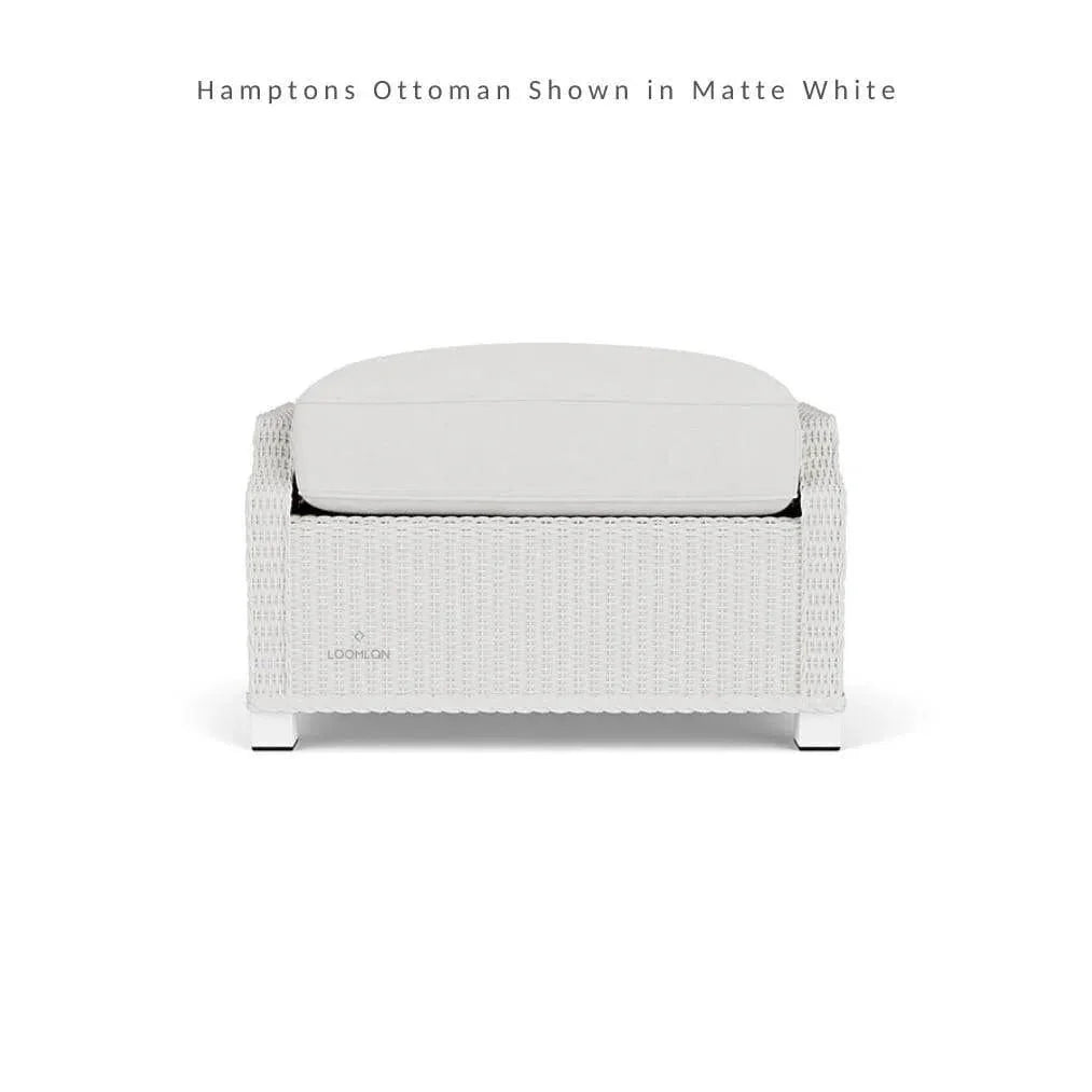 Hamptons Outdoor Wicker Sofa & Lounge Chair Set Tables-Outdoor Lounge Sets-Lloyd Flanders-LOOMLAN