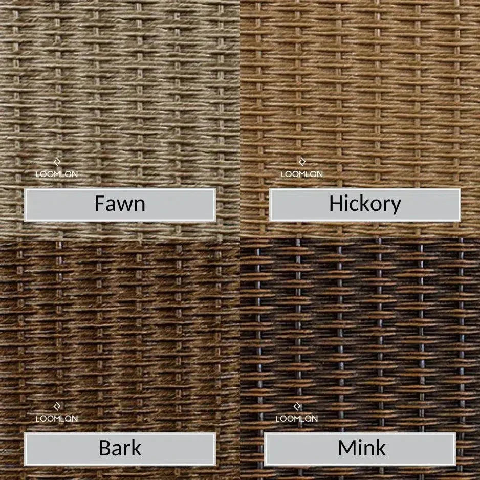 Hamptons Outdoor Wicker Swivel Rocker Lounge Chair-Outdoor Lounge Chairs-Lloyd Flanders-LOOMLAN