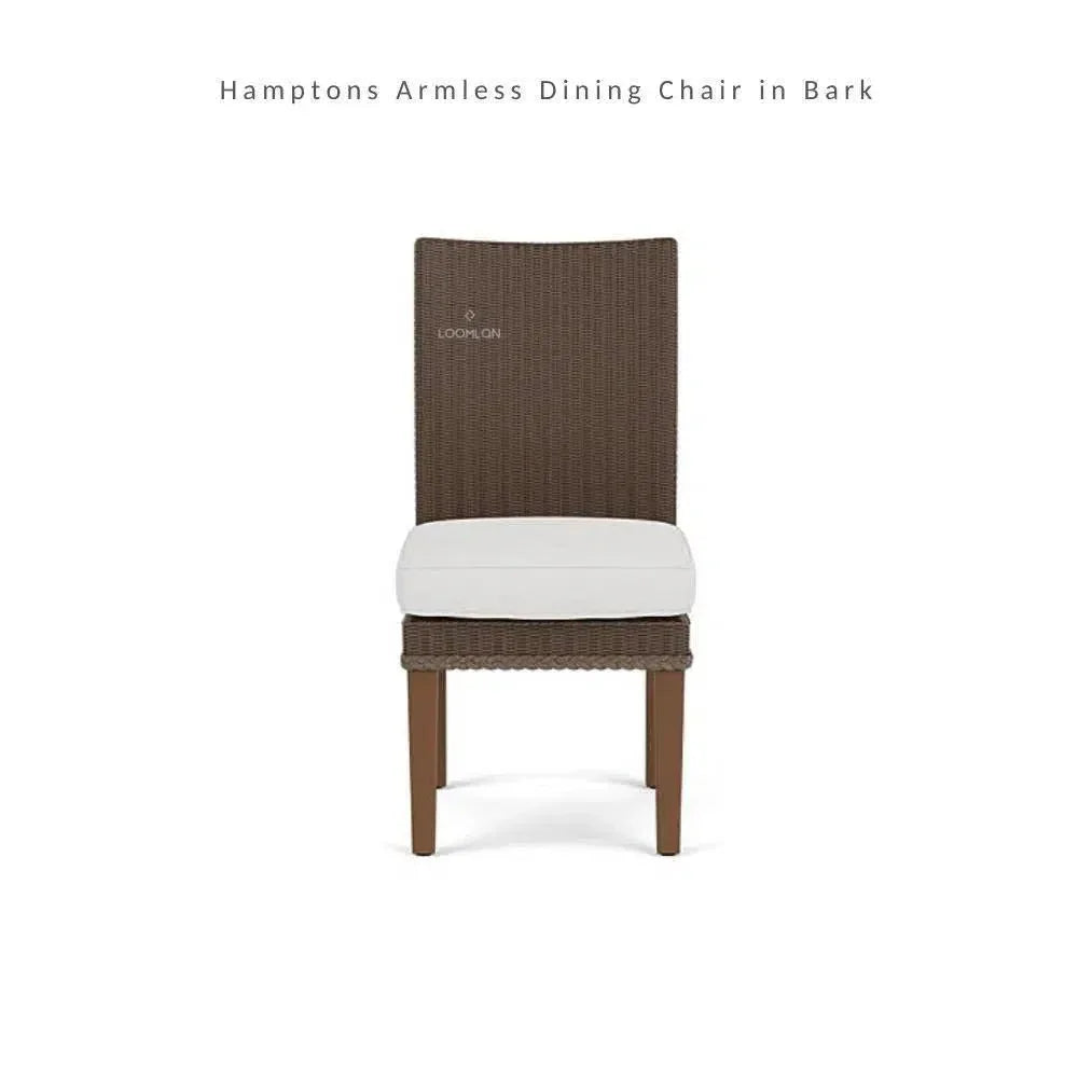 Hamptons Teak Extendable Dining Table Set With Chairs-Outdoor Dining Sets-Lloyd Flanders-LOOMLAN