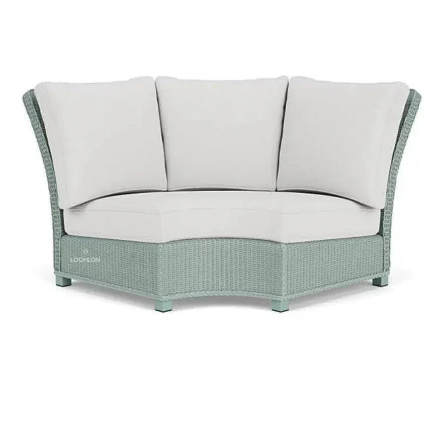 Hamptons Wedge Corner Sectional Wicker Outdoor-Outdoor Modulars-Lloyd Flanders-LOOMLAN
