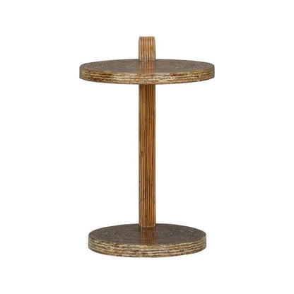 Hana Wooden Round Drinks Table - LOOMLAN - Wildwood - Side Tables