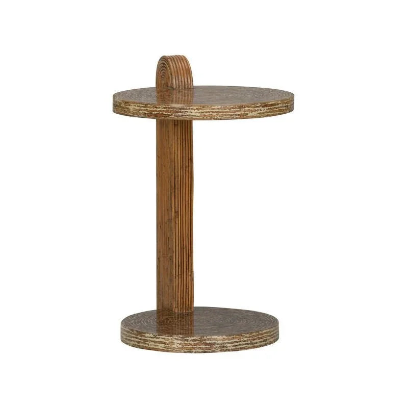 Hana Wooden Round Drinks Table - LOOMLAN - Wildwood - Side Tables