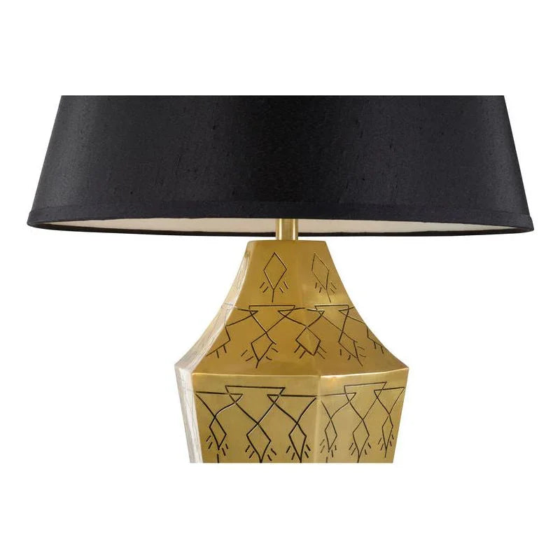 Hand Carved Writings On The Wall Lamp - LOOMLAN - Wildwood - Table Lamps