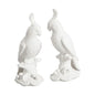 Hand Finished Ceramic Made Cockatoo Sculpture (Pr) - LOOMLAN - Chelsea House - Statues & Sculptures