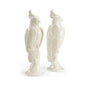 Hand Glazed Ceramic Made Cockatoo Sculpture (Pr) - LOOMLAN - Chelsea House - Statues & Sculptures