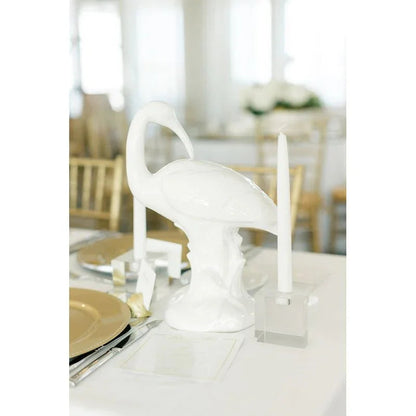 Hand Glazed Ceramic Made Ibis Pair Sculpture - LOOMLAN - Chelsea House - Statues & Sculptures